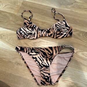 Tori Praver Tiger Print Bikini